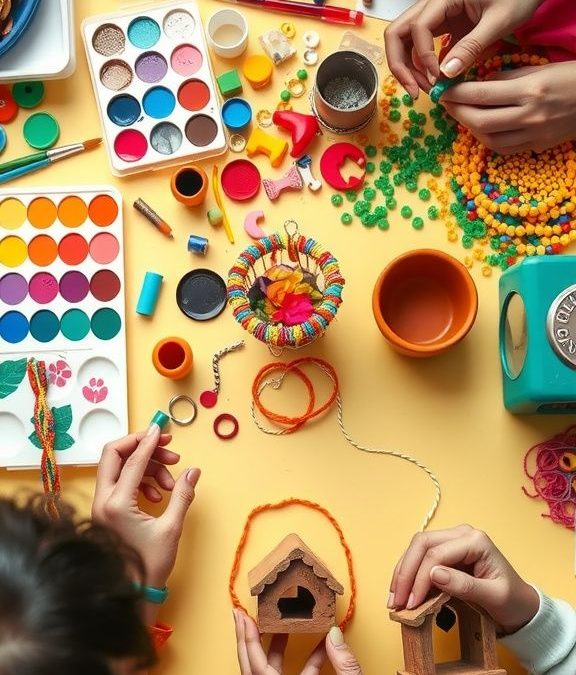 Creative Crafts Using Everyday Materials